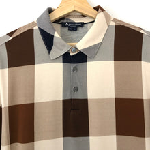 Load image into Gallery viewer, Aquascutum Block Check Short Sleeved Polo - Large (L) PTP 20.75"