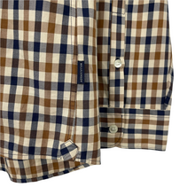 Load image into Gallery viewer, Aquascutum House Check Long Sleeved Shirt - Medium (M) PTP 21.5"