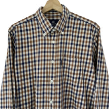 Load image into Gallery viewer, Aquascutum House Check Long Sleeved Shirt - Large (L) PTP 21.5"