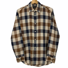 Load image into Gallery viewer, Aquascutum Block Check Long Sleeved Shirt - Medium (M) PTP 20.75"