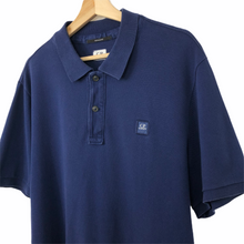 Load image into Gallery viewer, C.P Company Navy Blue Short Sleeved Polo - Extra Large (XL) PTP 23.5"