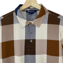 Load image into Gallery viewer, Aquascutum Block Check Short Sleeved Polo - Large (L) PTP 22"