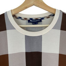 Load image into Gallery viewer, Aquascutum Block Check Short Sleeved T-Shirt - Medium (M) PTP 22"