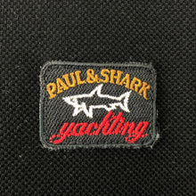 Load image into Gallery viewer, Paul and Shark Black / Khaki Short Sleeved Logo T-Shirt - Small (S) PTP 18"