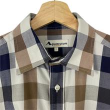 Load image into Gallery viewer, Aquascutum Block Check Long Sleeved Shirt - Large (L) PTP 24.75"