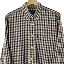 Load image into Gallery viewer, Aquascutum House Check Long Sleeved Shirt - Large (L) PTP 21.75"