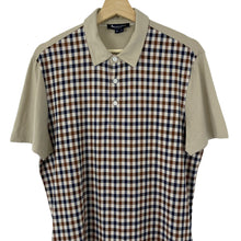 Load image into Gallery viewer, Aquascutum Beige / House Check Short Sleeved Polo - Medium (M) PTP 21"