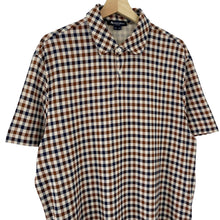 Load image into Gallery viewer, Aquascutum House Check Short Sleeved Polo - Double Extra Large (XXL) PTP 23.5"
