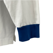 Load image into Gallery viewer, Benetton White / Blue Long Sleeved Rugby Shirt - Double Extra Large (XXL) PTP 25"