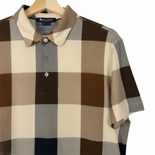 Load image into Gallery viewer, Aquascutum Block Check Short Sleeved Polo - Medium (M) PTP 20.25"