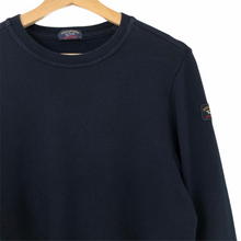 Load image into Gallery viewer, Paul and Shark Navy Crew Neck Logo Sweater - Medium (M) PTP 20"