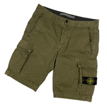 Load image into Gallery viewer, Stone Island Khaki Bermuda Cargo Shorts - W 30"
