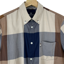 Load image into Gallery viewer, Aquascutum Block Check Short Sleeved Shirt - Medium (M) PTP 21.25"