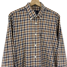 Load image into Gallery viewer, Aquascutum House Check Long Sleeved Shirt - Large (L) PTP 21.5"