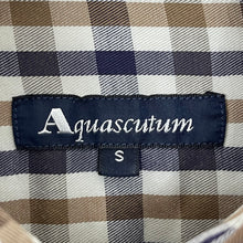 Load image into Gallery viewer, Aquascutum House Check Long Sleeved Shirt - Small (S) PTP 21"