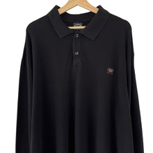 Load image into Gallery viewer, Paul and Shark Black Long Sleeved Polo - Five Extra Large (5XL) PTP 30.25"