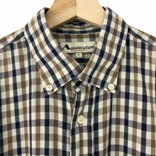 Load image into Gallery viewer, Aquascutum House Check Short Sleeved Shirt - Large (L) PTP 25.25"