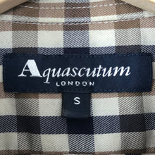 Load image into Gallery viewer, Aquascutum House Check Short Sleeved Shirt - Small (S) PTP 18.5"
