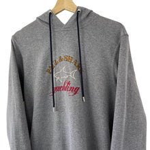 Load image into Gallery viewer, Paul and Shark Grey Embroidered Logo Hoody - Large (L) PTP 20.5"