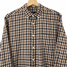 Load image into Gallery viewer, Aquascutum House Check Long Sleeved Shirt - Medium (M) PTP 20.25"