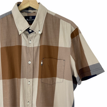 Load image into Gallery viewer, Aquascutum Block Check Short Sleeved Shirt - Extra Large (XL) PTP 23.5"