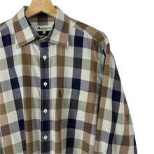 Load image into Gallery viewer, Aquascutum Block Check Long Sleeved Shirt - Large (L) PTP 24.75"