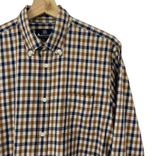 Load image into Gallery viewer, Aquascutum House Check Long Sleeved Shirt - Large (L) PTP 22.5"