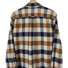 Load image into Gallery viewer, Aquascutum Block Check Flannel Long Sleeved Shirt - Large (L) PTP 21.5"