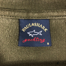 Load image into Gallery viewer, Paul and Shark Khaki Crew Neck Logo Sweater - Small (S) PTP 20"