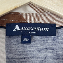 Load image into Gallery viewer, Aquascutum Block Check Short Sleeved Polo - Medium (M) PTP 20.75"