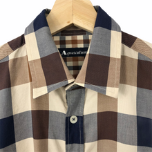 Load image into Gallery viewer, Aquascutum Block Check Long Sleeved Shirt - Small (S) PTP 20.25"