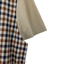 Load image into Gallery viewer, Aquascutum Beige / House Check Short Sleeved Polo - Large (L) PTP 21.5"