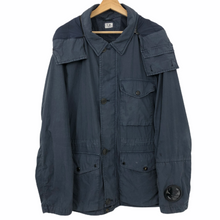 Load image into Gallery viewer, C.P Company Navy 50.3 Cinquanta Fili Goggle Jacket - 56 PTP 25"