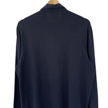 Load image into Gallery viewer, Aquascutum Navy / Block Check Long Sleeved Polo - Medium (M) PTP 22"