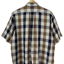 Load image into Gallery viewer, Aquascutum Block Check Short Sleeved Shirt - Medium (M) PTP 23.5"