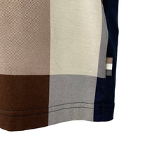 Load image into Gallery viewer, Aquascutum Navy / Block Check Short Sleeved Polo - Large (L) PTP 21.5"