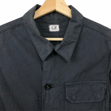 Load image into Gallery viewer, C.P Company Navy Pocket Lens Overshirt - Small (S) PTP 19.75"