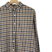 Load image into Gallery viewer, Aquascutum House Check Long Sleeved Shirt - Large (L) PTP 22"