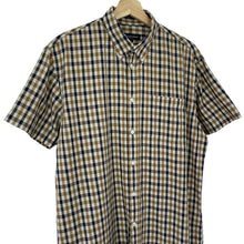 Load image into Gallery viewer, Aquascutum House Check Short Sleeved Shirt - Large (L) PTP 23.5"