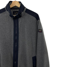 Load image into Gallery viewer, Paul and Shark Grey Zip Up Fleece Track Top - Extra Large (XL) PTP 26"
