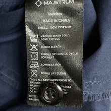 Load image into Gallery viewer, Ma.Strum Navy Blue Button Up Multi Pocket Overshirt - Medium (M) PTP 21.5"