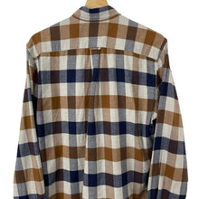 Load image into Gallery viewer, Aquascutum Block Check Flannel Long Sleeved Shirt - Large (L) PTP 21.5"