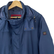 Load image into Gallery viewer, Paul and Shark Navy Hooded Jacket - Large (L) PTP 23"