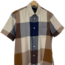 Load image into Gallery viewer, Aquascutum Block Check Short Sleeved Shirt - Medium (M) PTP 21.25"