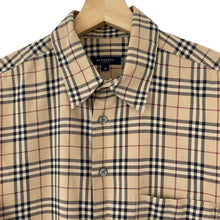 Load image into Gallery viewer, Burberry Nova Check Short Sleeved Shirt - Medium (M) PTP 22"