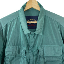 Load image into Gallery viewer, Paul and Shark Water Green Econyl Nylon Metal Overshirt - Triple Extra Large (XXXL) PTP 27"