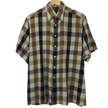 Load image into Gallery viewer, Aquascutum Block Check Short Sleeved Shirt - Medium (M) PTP 23"