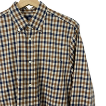 Load image into Gallery viewer, Aquascutum House Check Long Sleeved Shirt - Medium (M) PTP 21.5"