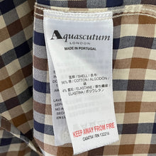 Load image into Gallery viewer, Aquascutum House Check Long Sleeved Shirt - Large (L) PTP 21.75"
