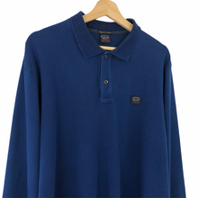 Load image into Gallery viewer, Paul and Shark Blue Long Sleeved Polo - Double Extra Large (XXL) PTP 24.25"